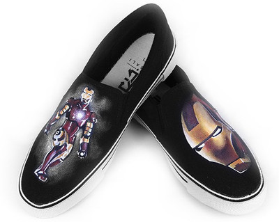 

F-Gali The Iron Man Slip-on Shoes Canvas Shoes For Men(Multicolor