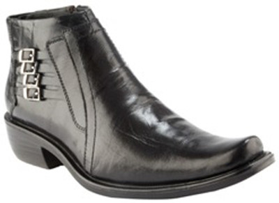 

IShoes Narrow Toed Boots For Men(Black