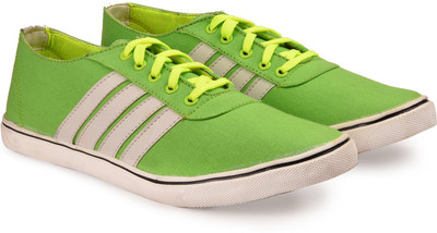 

Andrew Scott Men's Green Canvas Sneakers For Men(Green