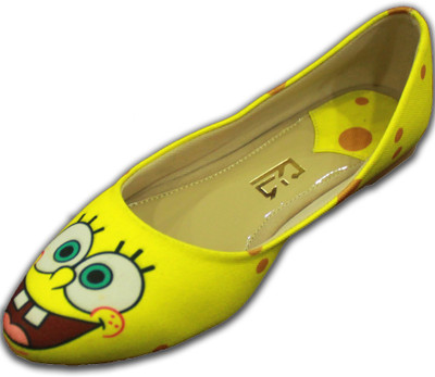 

F-Gali Customized Spongebob Ballerinas Bellies For Women(Multicolor