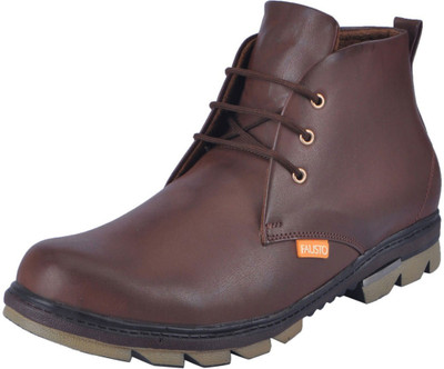 

FAUSTO High Ankle Boots For Men(Brown