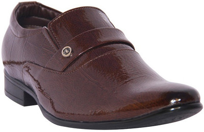 

Leather Chief Slip On For Men(Brown)