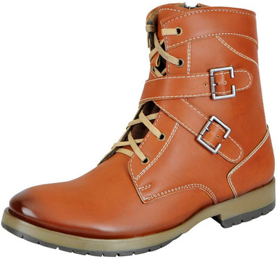 

FAUSTO High Ankle Boots For Men(Tan