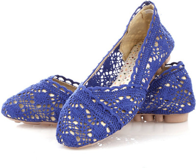 

Vero Couture Chic Crochet Bellies For Women(Blue