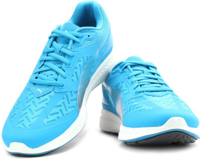 

Puma Ignite PWRCOOL Running Shoes For Men(Blue, Silver), Hawaiian ocean;puma silver