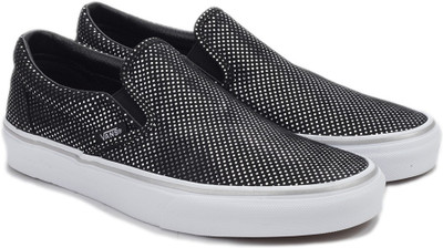 

Vans CLASSIC SLIP-ON Loafers For Men(Black, White, (metallic dots) silver/black
