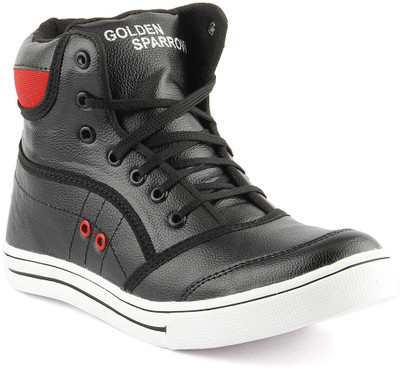 

Golden Sparrow Corporate Casuals For Men(Black), Black red