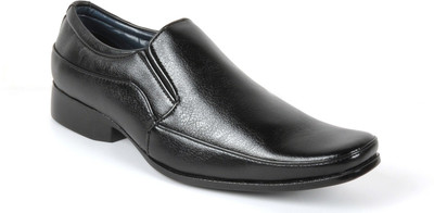 

Toruzzi Awesome Black Slip On Shoes For Men(Black)