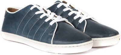 

WROGN Genuine Leather Sneakers For Men(Navy