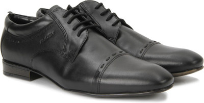 

Ruosh Genuine Leather Lace up Shoes For Men(Black