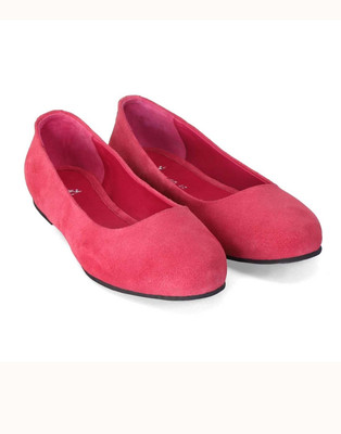 

Brune Sude Leather Women Bellies For Women(Pink