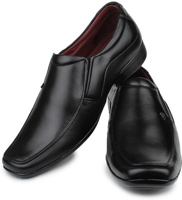 

Digni Men Leather Formal Shoes (BLACK) Slip On For Men(Black