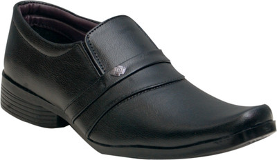 

Oora Black Cobra Slip On Shoes For Men(Black