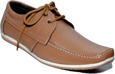 

Rocozo Leather Sturd Casual Shoes For Men(Brown