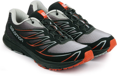 Salomon SENSE MANTRA 3 ALUMINIUM/BLACK/OR Trail Running Shoes For Men(Black, Orange