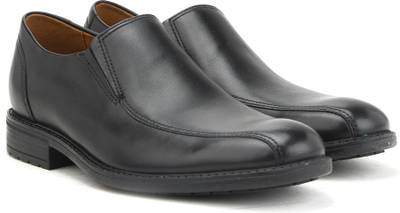 Clarks Truxton Step Black Leather Slip on