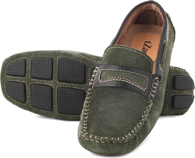 

tZaro Driving Shoes For Men(Olive