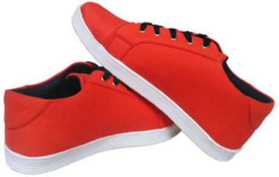 

Sky Marketings Canvas Shoes For Men(Orange, 01 orange