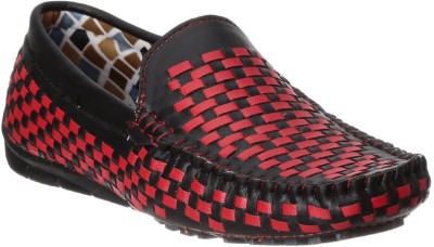 

Stylon Loafers For Men(Red, Multicolour