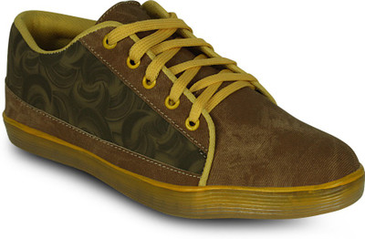 

Get Glamr Stylish Lace up Sneakers For Men(Tan)