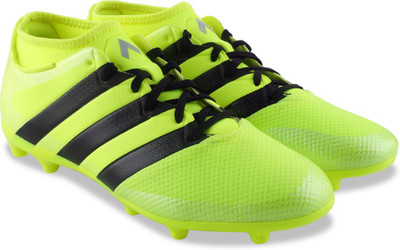

ADIDAS ACE 16.3 PRIMEMESH FG/AG Football Shoes For Men(Black, Yellow, Syello/cblack/silvmt
