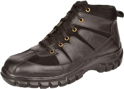 

RICH FIELD Men New High Ankle Safety Shoe Corporate Casuals For Men(Black