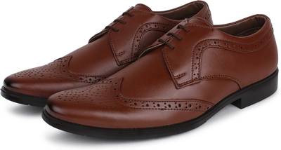Tufli Brogue Brown Formal Lace Up