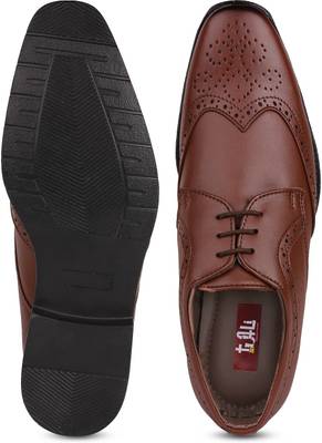 Tufli Brogue Brown Formal Lace Up