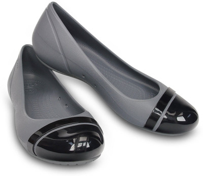 

Crocs Cap Toe Flat Casuals For Women(Grey