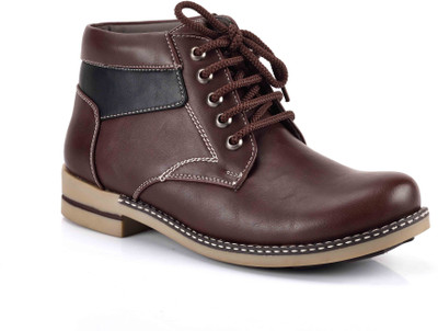 

Levanse Daily wear boots Boots For Men(Brown, Matte brown