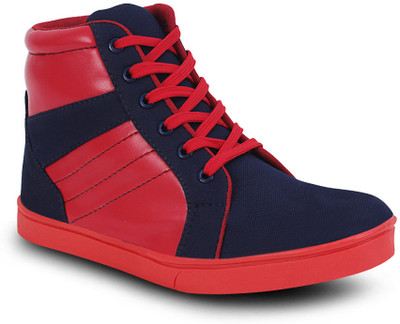 

Get Glamr Stylish Sneakers For Men(Blue, Red)