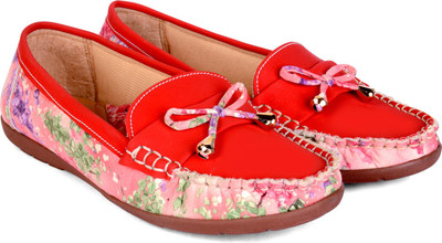 

Sam Stefy Loafers For Women(Red)