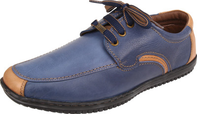 

Egoss Corporate Casuals For Men(Blue, Tan