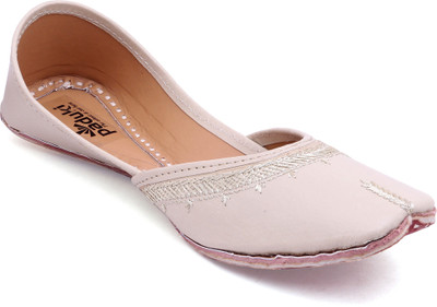 

Paduki Ethnic Footwear Mojaris For Women(Pink