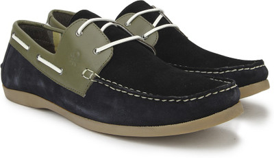 

United Colors of Benetton Men Boat Shoes For Men(Black, Olive, 903