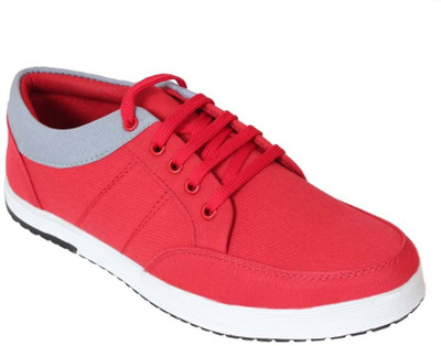 

Shoe Striker Canvas Shoes For Men(Red), Grey & red