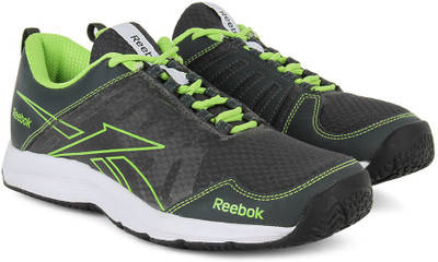 

REEBOK REAL ACTIVE LP Men Running Shoes For Men(Green, Grey, White), Gravel/sonic green