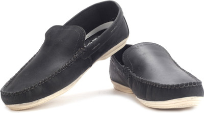 

Red Tape Men Genuine Leather Loafers For Men(Black, Smoke black