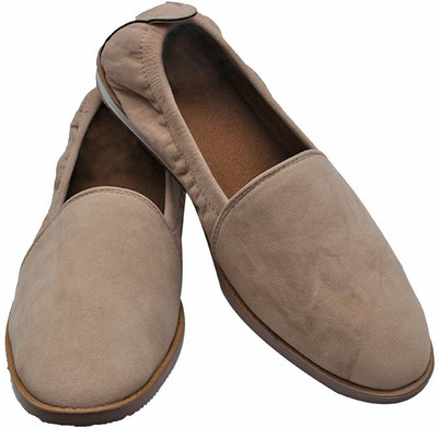 

Port Beige Velvet Gothic Strechd Casuals For Men(Beige)