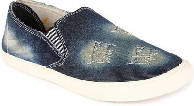 

Feather Leather Loafers For Men(Blue
