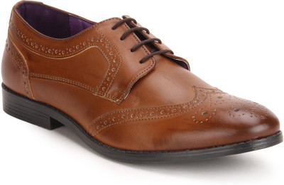 

Knotty Derby Oliver Wing Cap Brogue Lace Up Shoes For Men(Tan