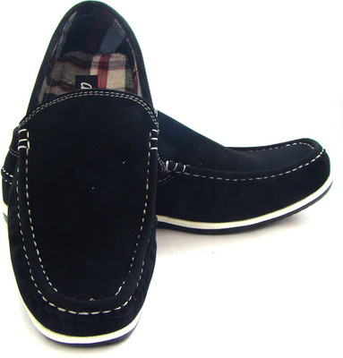 

ASM Black Loafers For Men(Black)