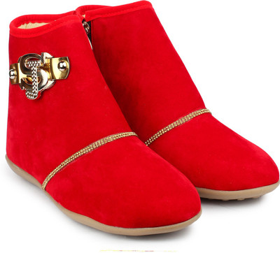 Shoetopia Boots For Women(Red