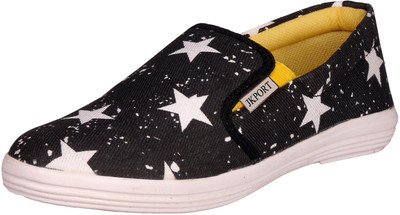 

JK Port Men New Canvas Casual Loafers For Men(Black