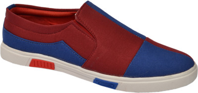 

Molessi Molessi Men's Smart Canvas Casual Shoes Casuals For Men(Blue, Red, 03;blue