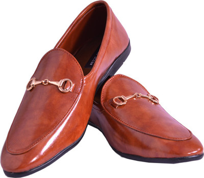 Kelvin Straw Party Wear For Men(Tan, Camel