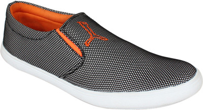 Nexq Casual Shoes For Men(Grey, Orange)
