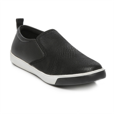 

TEN Black Leather Moccasins Loafers For Men(Black