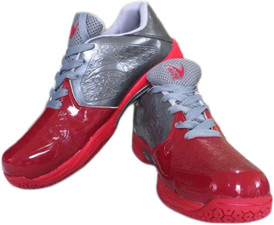 

V22 Champ Badminton Shoes For Men(Red, Grey), Grey;red