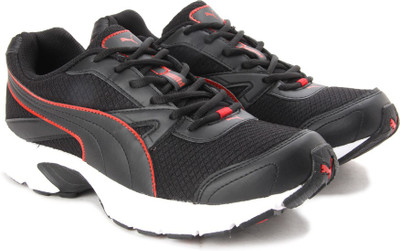 

Puma Brilliance DP Men Running Shoes For Men(Black), Black-black-high risk red